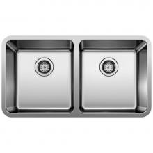 Blanco 442768 - Formera 33'' 50/50 Double Bowl Undermount Stainless Steel Kitchen Sink