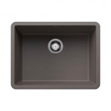 Blanco 527411 - Precis SILGRANIT 24'' Single Bowl Undermount Kitchen Sink - Volcano Gray