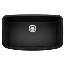 Blanco 442942 - Valea SILGRANIT 32'' Super Single Undermount Kitchen Sink - Coal Black
