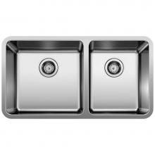 Blanco 442769 - Formera 33'' 60/40 Double Bowl Undermount Stainless Steel Kitchen Sink