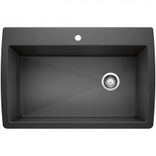 Blanco 440194 - Diamond SILGRANIT 33'' Super Single Dual Mount Kitchen Sink - Anthracite