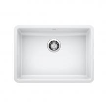 Blanco 442542 - Precis SILGRANIT 25'' ADA Single Bowl Undermount Kitchen Sink - White