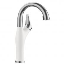 Blanco 526386 - Artona Pull-Down Dual-Spray Bar Faucet - PVD Steel/White