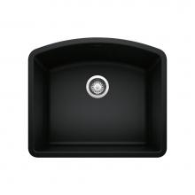Blanco 442906 - Diamond SILGRANIT 24'' Single Bowl Undermount Kitchen Sink - Coal Black
