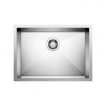 Blanco 443047 - Quatrus R0 25'' Single Bowl Undermount ADA Stainless Steel Kitchen Sink