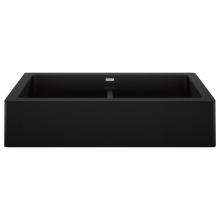 Blanco 526554 - Vintera SILGRANIT 33'' Double Bowl Apron-Front Farmhouse Sink - Coal Black