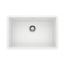 Blanco 522429 - Precis SILGRANIT 27'' Single Bowl Undermount Kitchen Sink - White