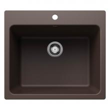 Blanco 401922 - Liven SILGRANIT 25'' Single Bowl Dual Mount Laundry Sink - Cafe