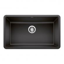 Blanco 442534 - Precis SILGRANIT 30'' Single Bowl Undermount Kitchen Sink - Anthracite