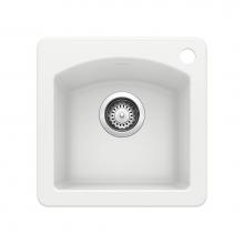 Blanco 440205 - Diamond SILGRANIT 15'' Dual Mount Bar Sink - White
