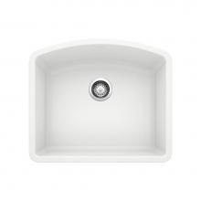 Blanco 440175 - Diamond SILGRANIT 24'' Single Bowl Undermount Kitchen Sink - White