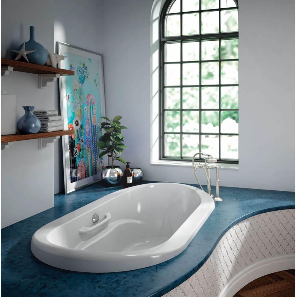 AMMA OVAL 7242 FLAT DECK TUB WHITE