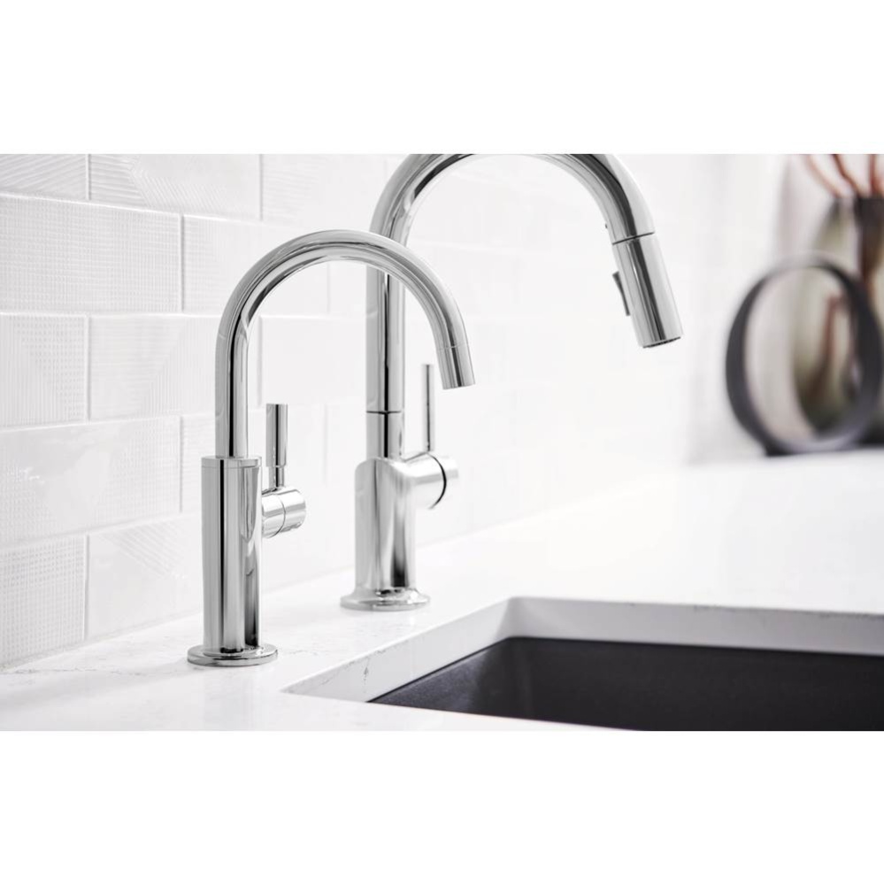 Odin® Pull-Down Faucet with Arc Spout - Less Handle