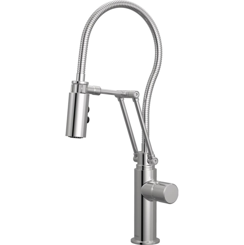 Odin Articulating Kitchen Faucet with Finished Hose - Less Handle