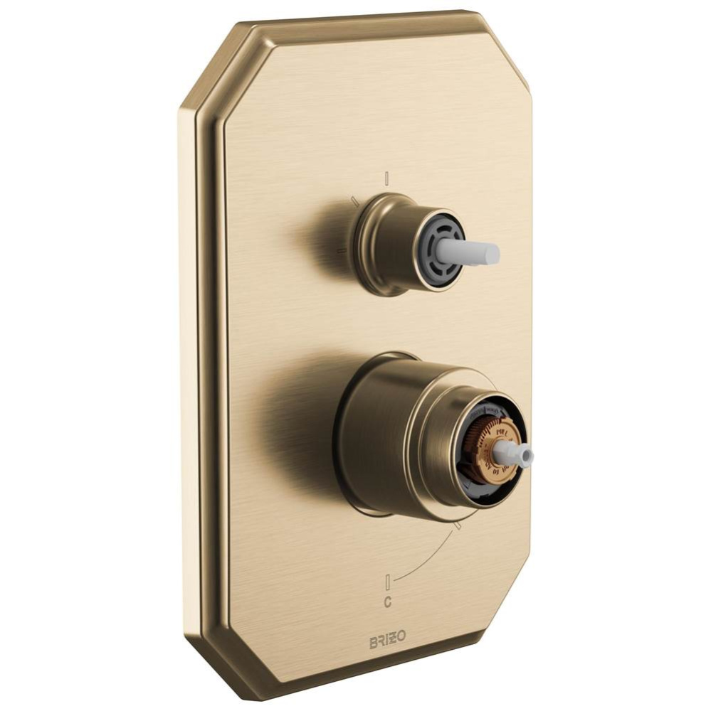 Beauclere™ Pressure Balance Valve with Integrated 3-Function Diverter Trim - Less Handles