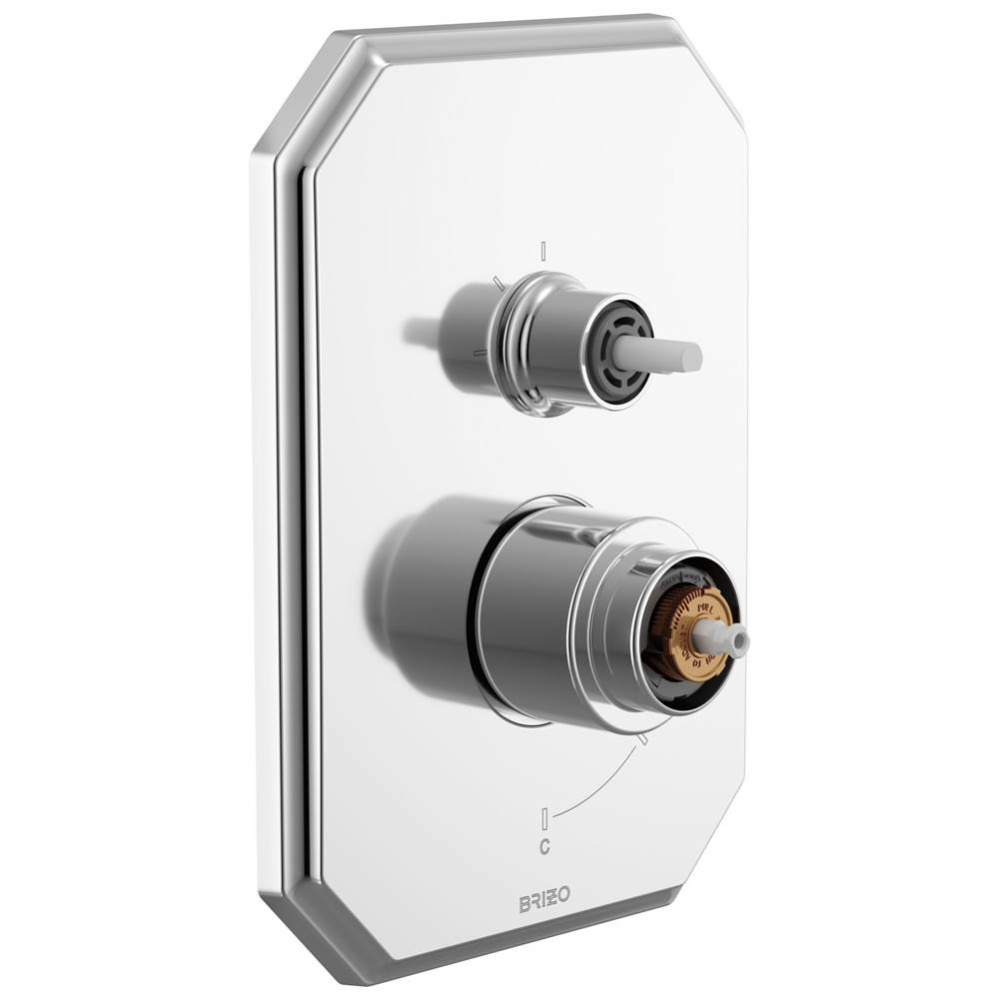 Beauclere™ Pressure Balance Valve with Integrated 3-Function Diverter Trim - Less Handles