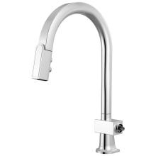 Brizo 63022LF-PCLHP - Frank Lloyd Wright Pull-Down Kitchen Faucet with Arc Spout - Less Handle