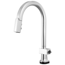 Brizo 64022LF-PCLHP - Frank Lloyd Wright SmartTouch Pull-Down Kitchen Faucet with Arc Spout - Less Handle