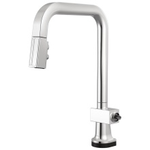 Brizo 64023LF-PCLHP - Frank Lloyd Wright SmartTouch Pull-Down Kitchen Faucet with Square Spout - Less Handle