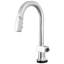 Brizo 64922LF-PCLHP - Frank Lloyd Wright SmartTouch Pull-Down Prep Faucet with Arc Spout - Less Handle