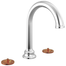 Brizo 65365LF-PCLHP - Beauclere™ Widespread Lavatory Faucet with Arc Spout - Less Handles 1.2 GPM