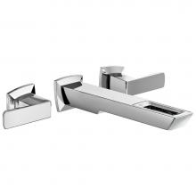Brizo T65886LF-PC-ECO - Vettis® Two-Handle Wall Mount Lavatory Faucet With Open-Flow Spout 1.2 GPM