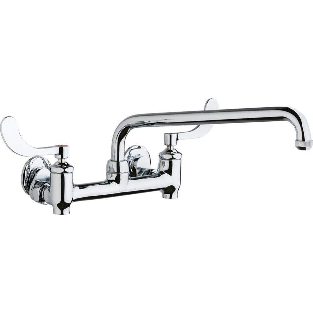 SINK FAUCET, 8'' WALL W/ STOPS