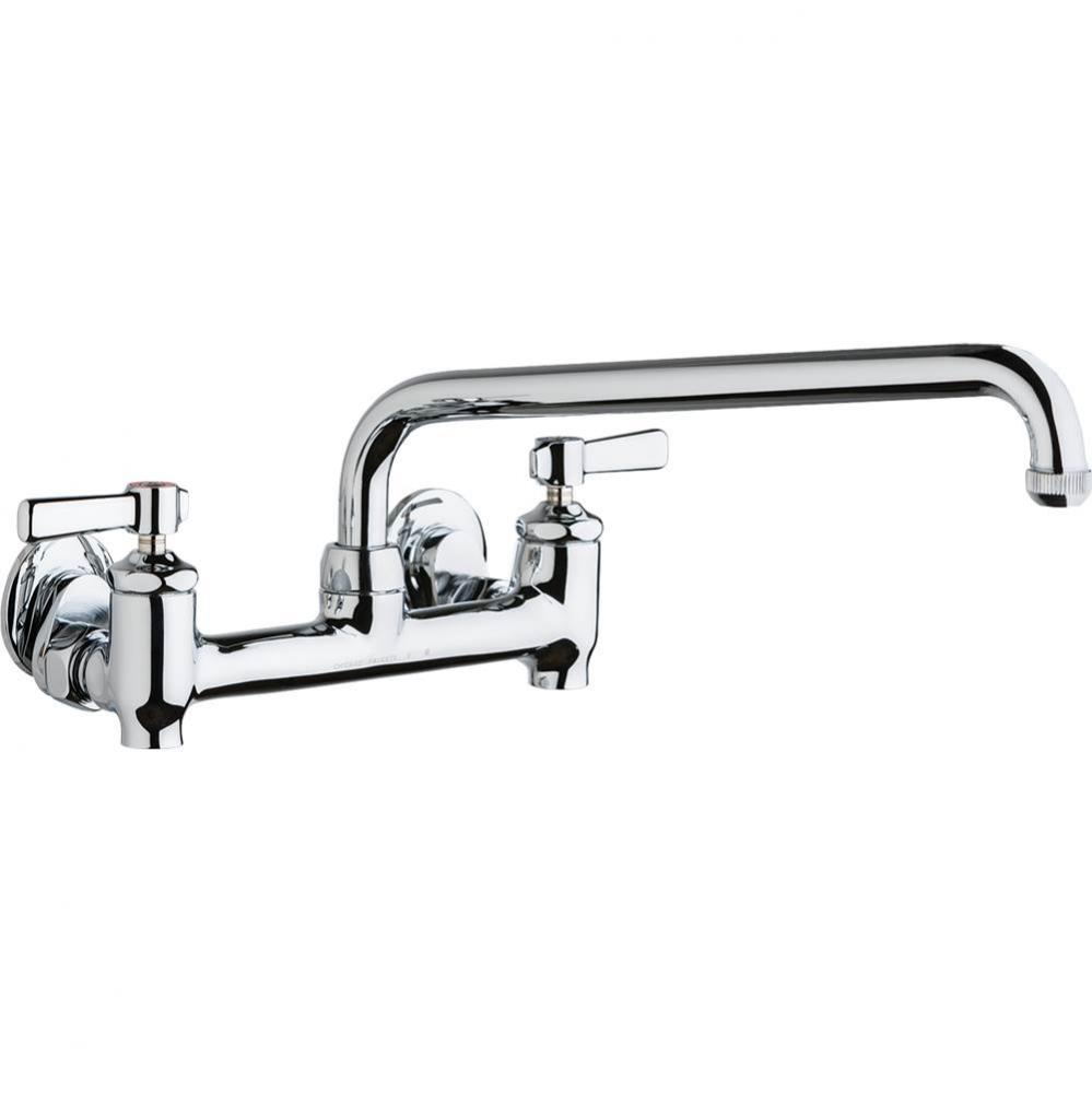 SINK FAUCET, 8'' WALL W/ STOPS