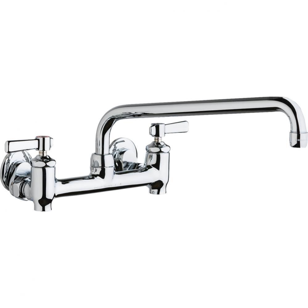 SINK FAUCET, 8'' WALL W/ STOPS