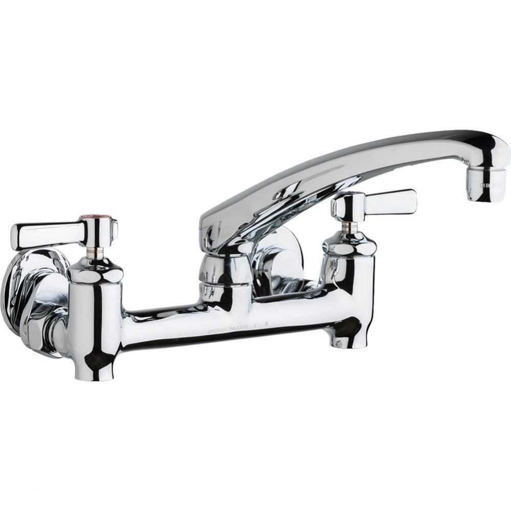 SINK FAUCET, 8'' WALL W/ STOPS