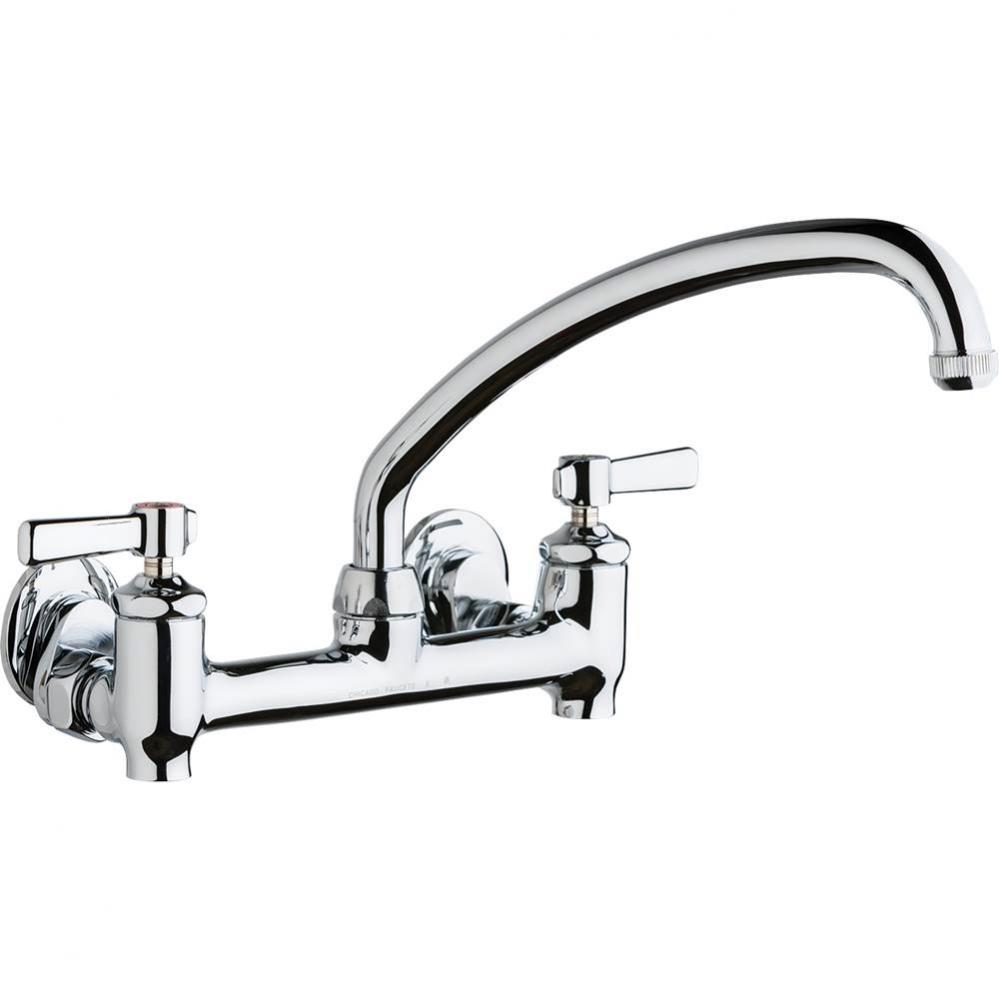 SINK FAUCET, 8'' WALL W/ STOPS