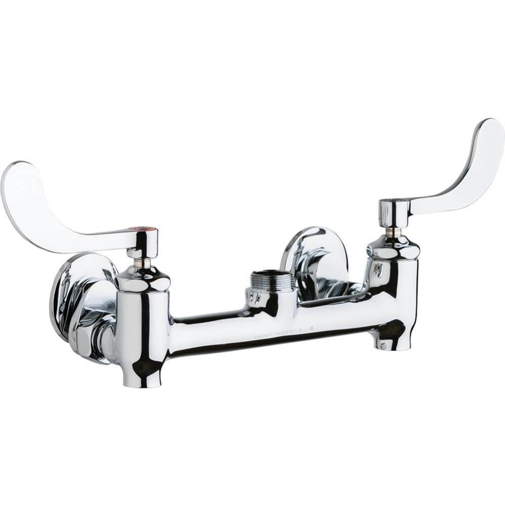 SINK FAUCET, 8'' WALL W/ STOPS