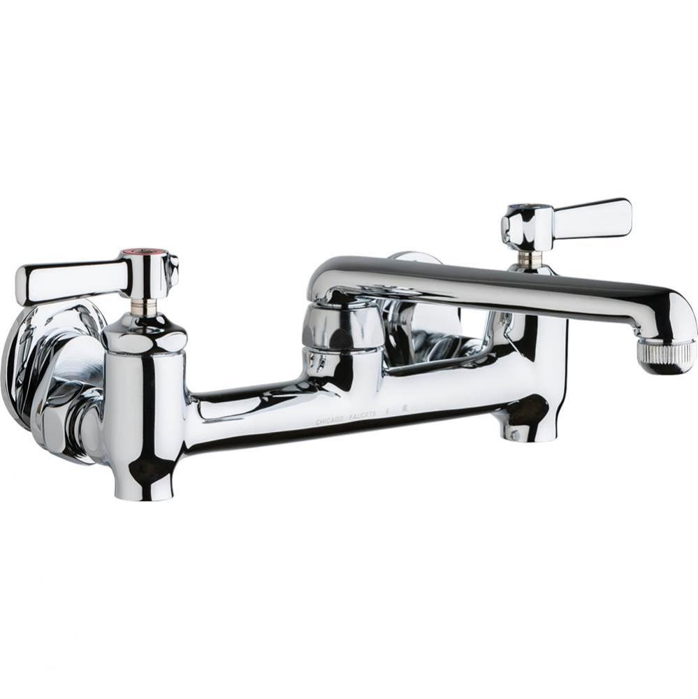 SINK FAUCET, 8'' WALL W/ STOPS