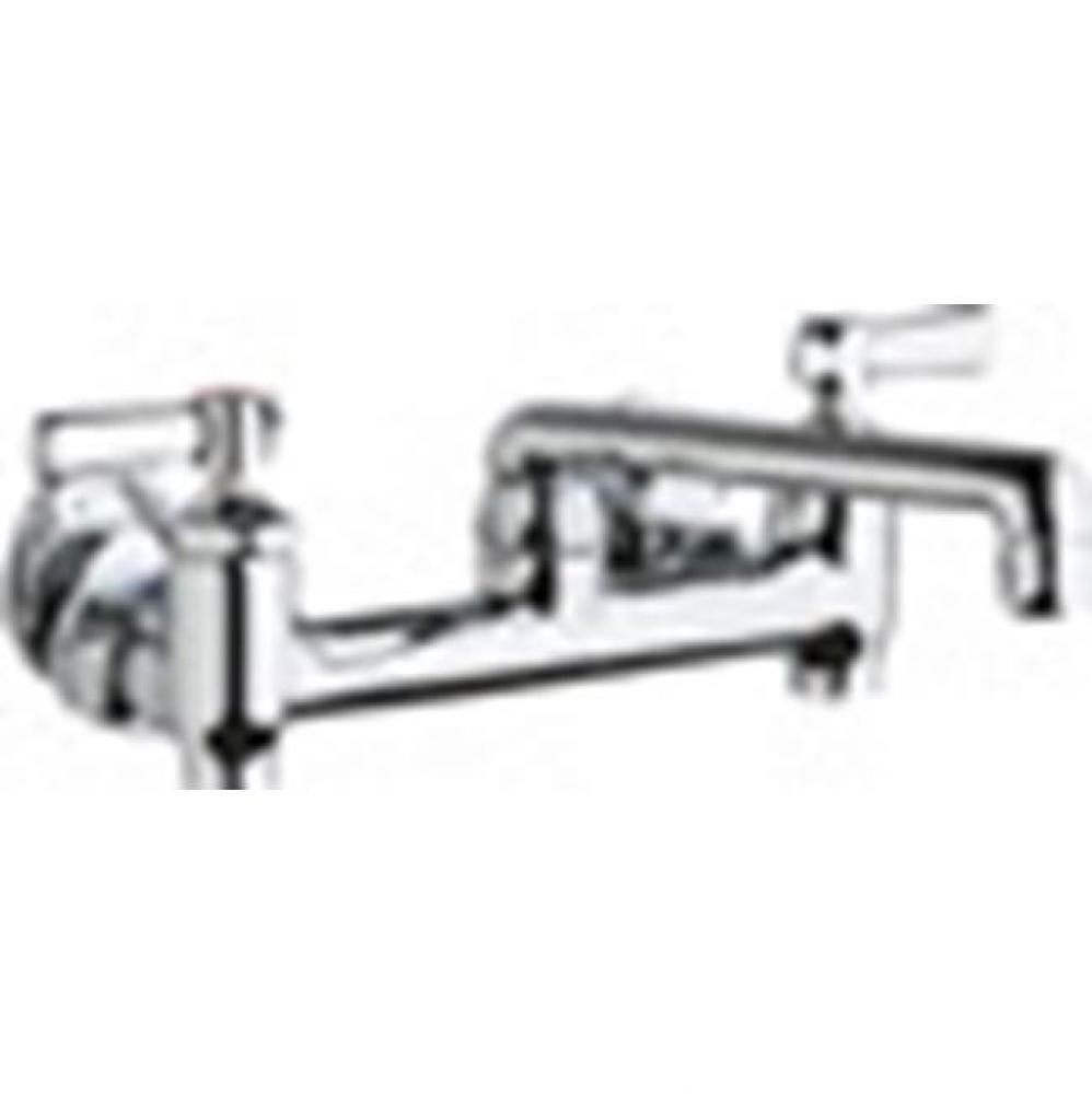 SINK FAUCET, 8'' WALL W/ STOPS
