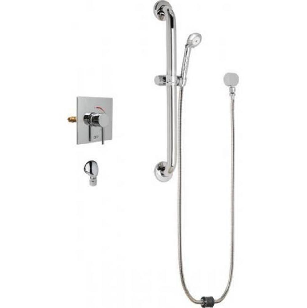 AUTOMATIC DRAIN T/P SQ TRIM SHOWER VALVE
