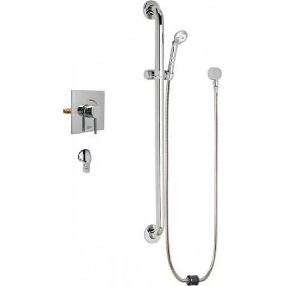 AUTOMATIC DRAIN T/P SQ TRIM SHOWER VALVE