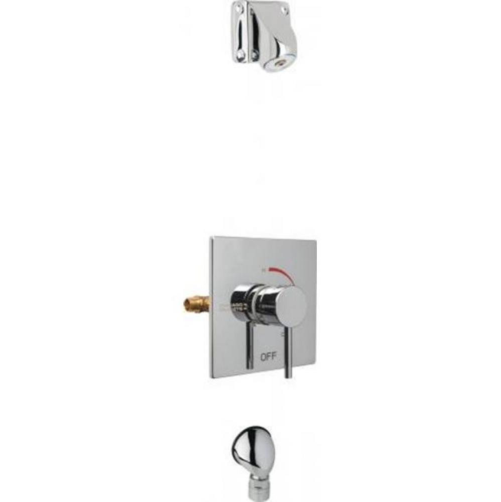 AUTOMATIC DRAIN T/P SQ TRIM SHOWER VALVE