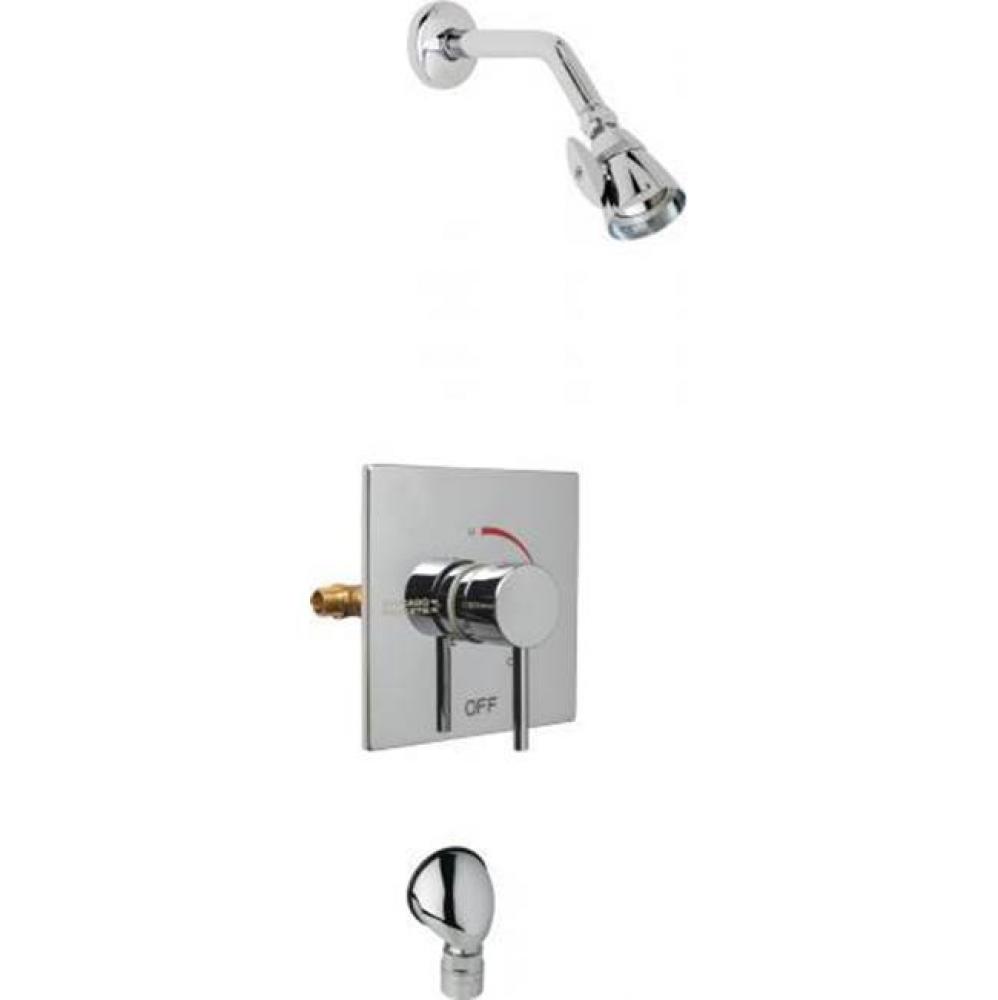 AUTOMATIC DRAIN T/P SQ TRIM SHOWER VALVE