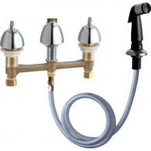 Chicago Faucets 200-ALESHXKAB - KITCHEN SINK FAUCET W/SPRAY