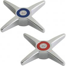 Chicago Faucets 633-PRJKCP - 4-ARM CROSS HANDLES