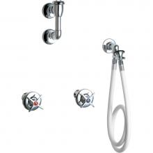 Chicago Faucets 778-VBGCP - WALL MOUNT SPRAY FITTING