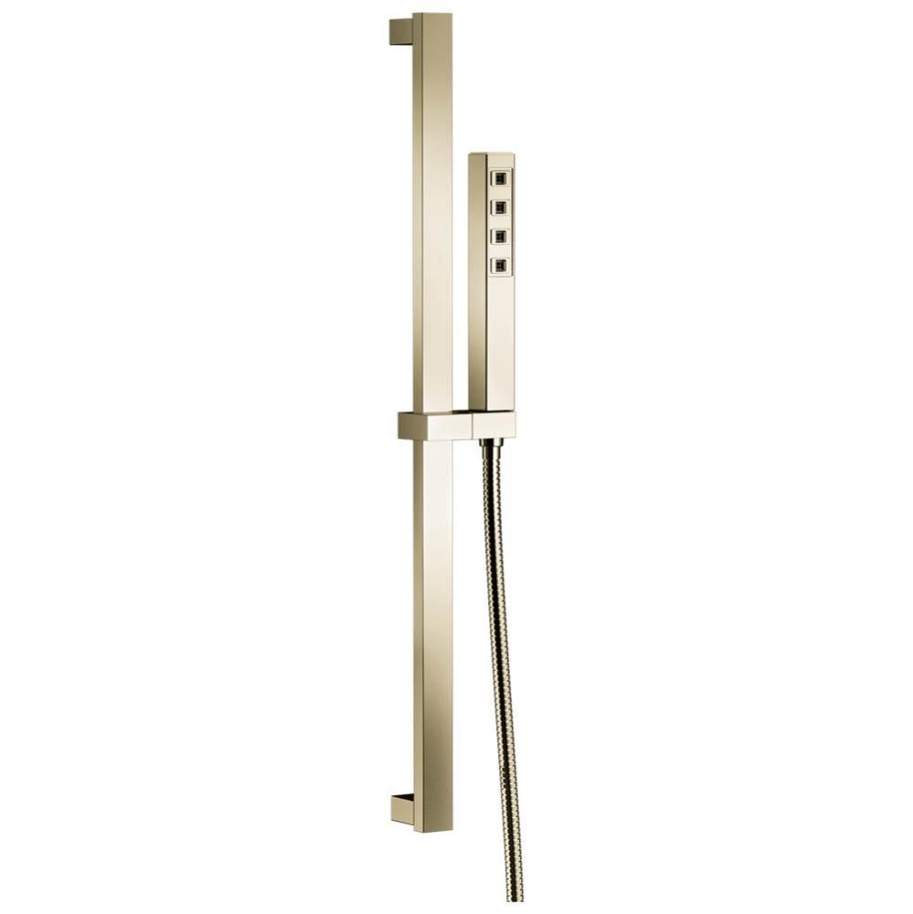 Universal Showering Components H2Okinetic® Single-Setting Slide Bar Hand Shower