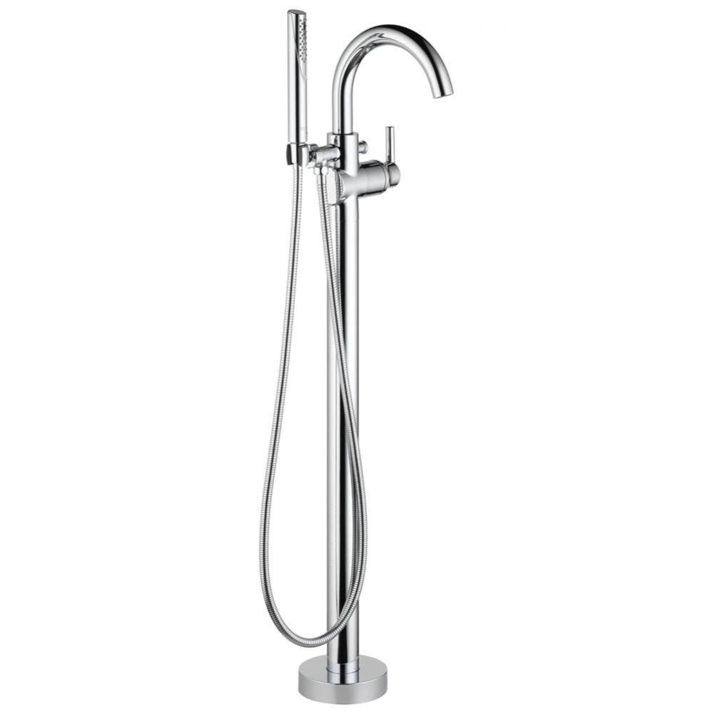 Trinsic® Single Handle Floor Mount Tub Filler Trim with Hand Shower