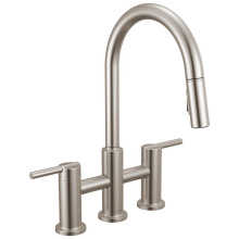 Delta Faucet 39876LF-SS - Nicoli™ Two Handle Pull-Down Bridge Kitchen Faucet