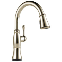 Delta Faucet 9197TL-PN-PR-DST - Cassidy™ Touch2O® Technology Kitchen Faucet with Touchless Technology