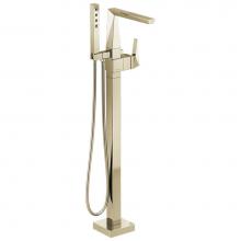 Delta Faucet T4743-PNFL - Trillian™ Single Handle Floor Mount Tub Filler Trim