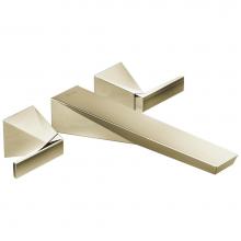 Delta Faucet T5743-PNWL - Trillian™ Two-Handle Wall Mount Tub Filler Trim
