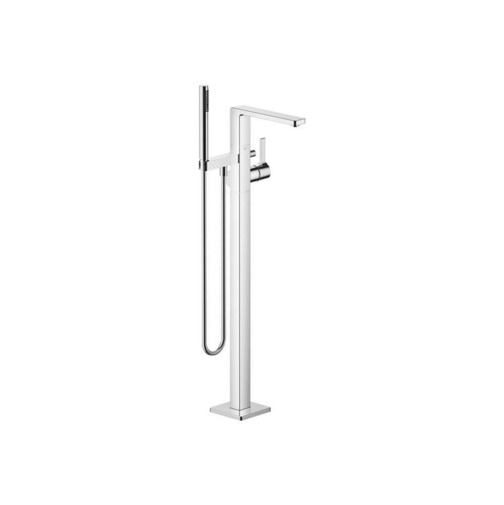 LULU Single-Lever Tub Mixer For Freestanding Installation With Hand Shower Set In Polished Chrome