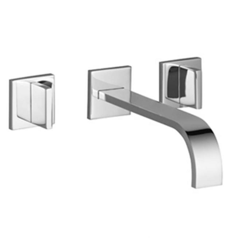 MEM Wall-Mounted Three-Hole Lavatory Mixer Without Drain In Polished Chrome