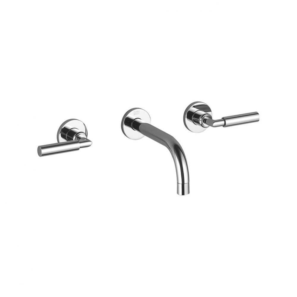 Tara Wall-Mounted Three-Hole Lavatory Mixer Without Drain In Polished Chrome